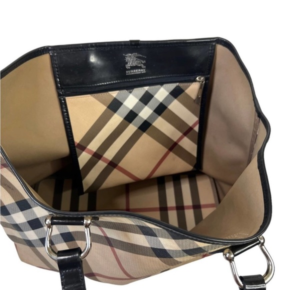 Burberry Nova Check Coated Canvas Nickie Tote - Picture 2 of 13